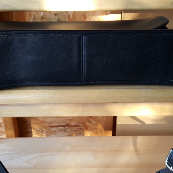 Coach Lexington Black Leather Briefcase Messenger Bag - Vintage 1996 - Picture 8 of 10